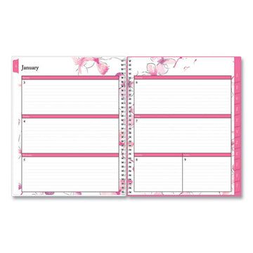 Blue Sky® Breast Cancer Awareness Create-your-own Cover Weekly-monthly Planner, Orchid Artwork, 11 X 8.5, 12-month (jan-dec): 2022 freeshipping - TVN Wholesale